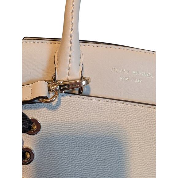 Henri Bendel West 57th Leather Mini Carry All with Lacing - Picture 14 of 16